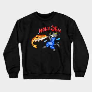 Cat vs Flying Fish Crewneck Sweatshirt