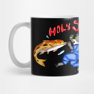Cat vs Flying Fish Mug