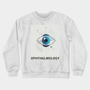 Abstract classic Ophthalmology art design no.0411683 ,brafdesign Crewneck Sweatshirt