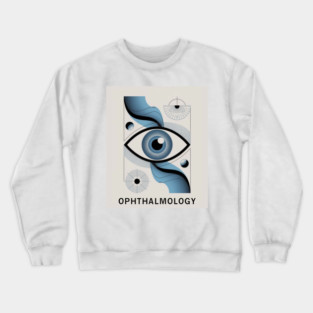 Abstract classic Ophthalmology art design no.0411684 ,brafdesign Crewneck Sweatshirt