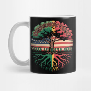 American with African Roots Heritage Tree Mug