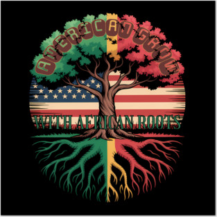 American with African Roots Heritage Tree Posters and Art