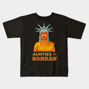 Aunties For Zohran Kids T-Shirt