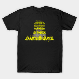 Rock Soldiers Opening Crawl ACK T-Shirt