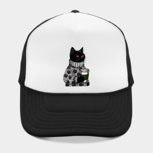 Christmas Sweater Googly Eye Cat Hat