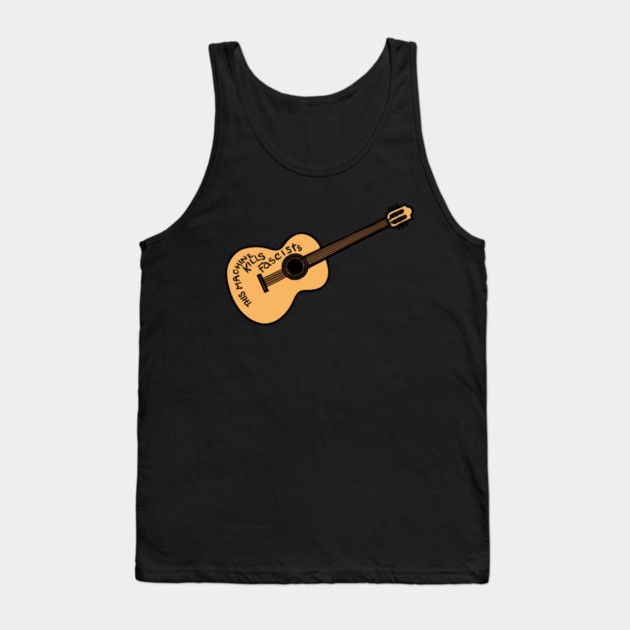 Woody Guthrie Guitar — This Machine Kills Fascists Tank Top by Charles's Store 8