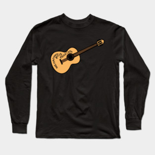 Woody Guthrie Guitar — This Machine Kills Fascists Long Sleeve T-Shirt