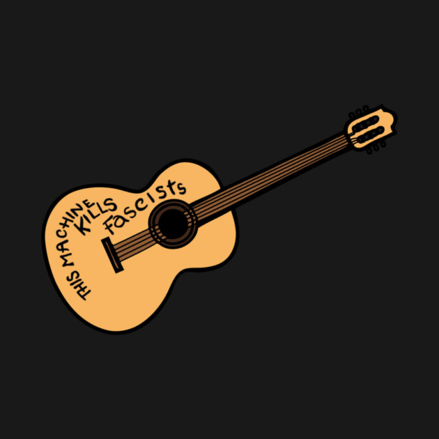 Woody Guthrie Guitar — This Machine Kills Fascists by Charles's Store 8