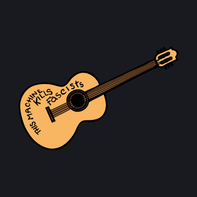 Woody Guthrie Guitar — This Machine Kills Fascists by Charles's Store 8
