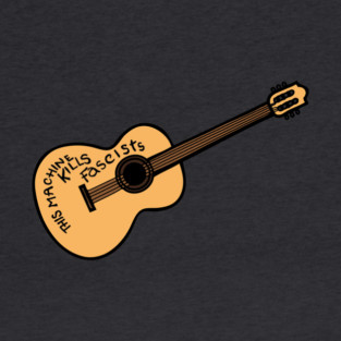 Woody Guthrie Guitar — This Machine Kills Fascists T-Shirt