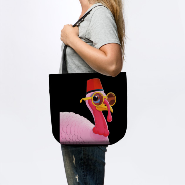 Cool Turkey with Fez and Sunglasses – Funny Retro Bird by Creatifly Graphic Tees