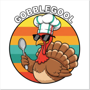 Gobblegool Turkey Chef – Funny Thanksgiving Italian Turkey Posters and Art
