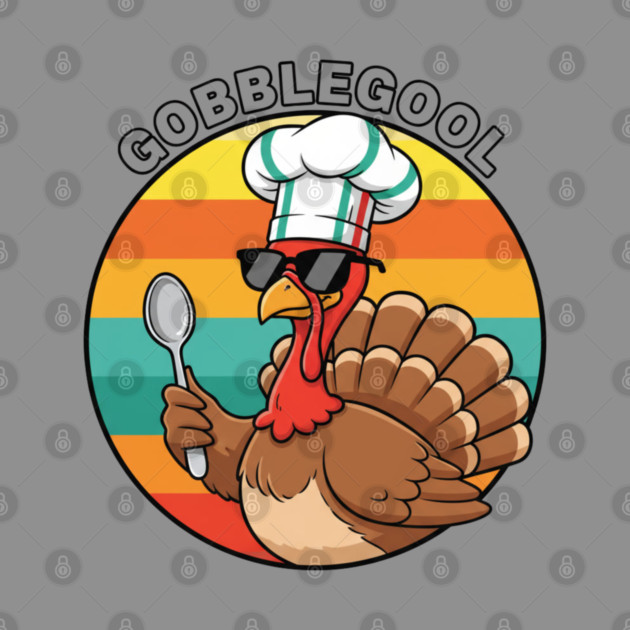 Gobblegool Turkey Chef – Funny Thanksgiving Italian Turkey by Creatifly Graphic Tees
