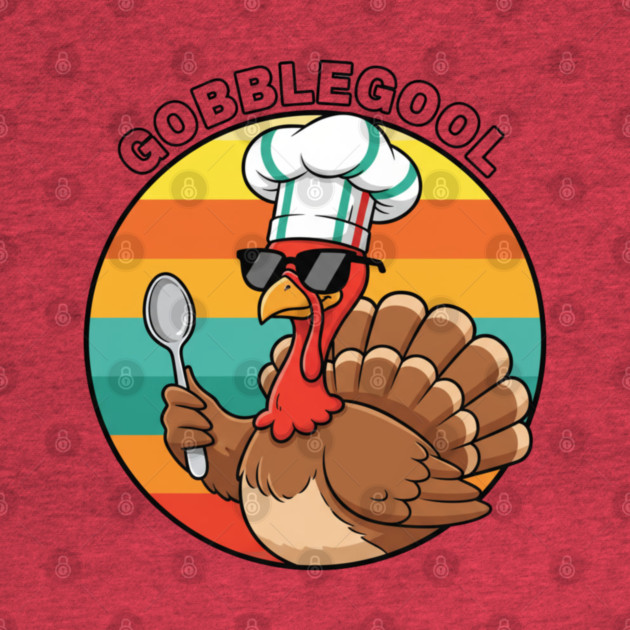 Gobblegool Turkey Chef – Funny Thanksgiving Italian Turkey by Creatifly Graphic Tees
