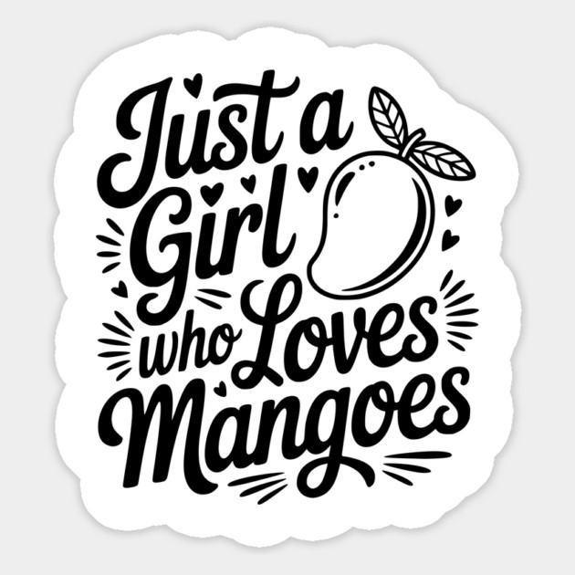 Just a Girl who Loves Mangoes Magnet by Frank Ring