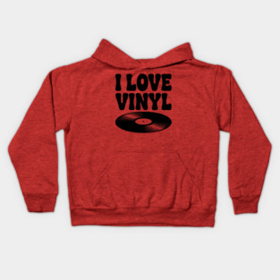 I Love Vinyl Kids Hoodie