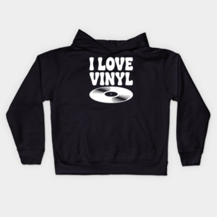 I Love Vinyl Kids Hoodie