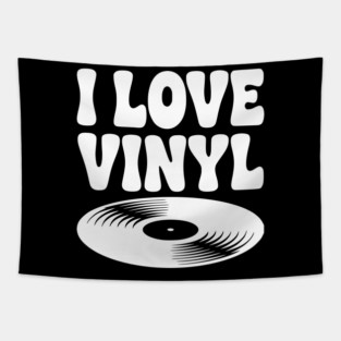 I Love Vinyl Tapestry