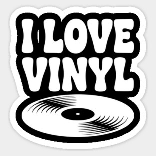 I Love Vinyl Sticker