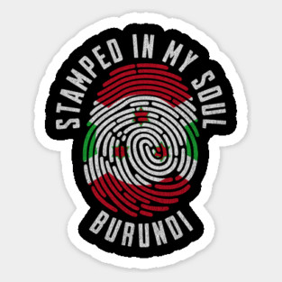 Stamped in My Soul Burundi Flag Design Burundian Pride Magnet