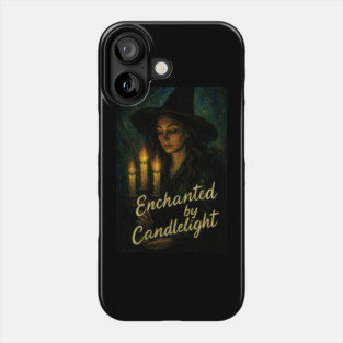 Emotional Holiday Scene with Witch, Firelight, and Gift Phone Case
