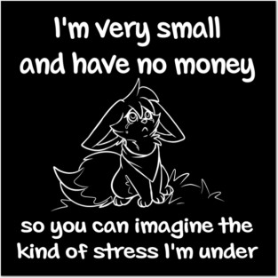 Sad Fennec Fox have no Money Posters and Art