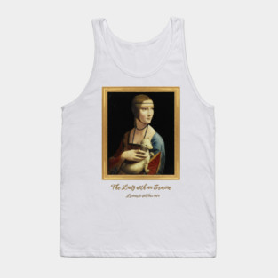 Leonardo da Vinci Lady with an Ermine Fine Art Tank Top