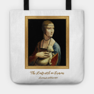 Leonardo da Vinci Lady with an Ermine Fine Art Tote