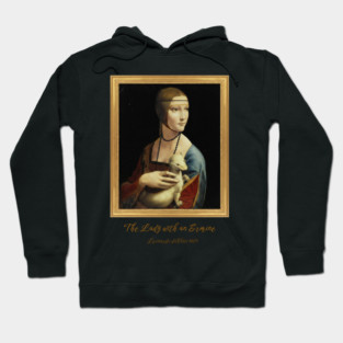 Leonardo da Vinci Lady with an Ermine Fine Art Hoodie