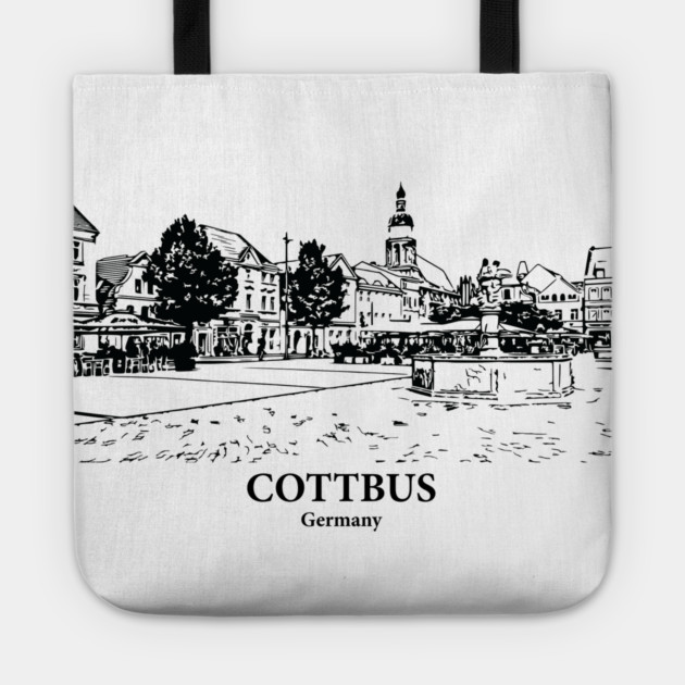 Cottbus - Germany Tote by Lakeric