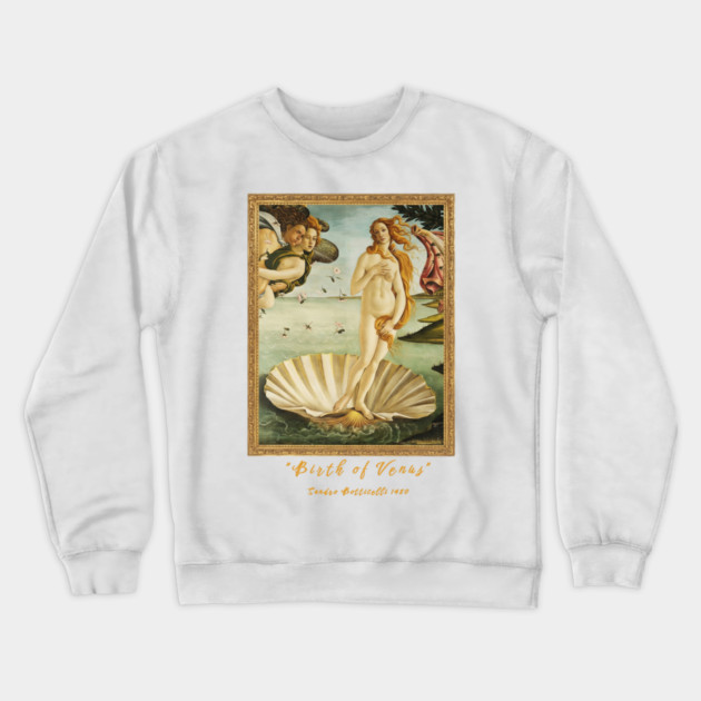 Botticelli's Birth of Venus Wearable Art Piece Crewneck Sweatshirt by Art2Wear