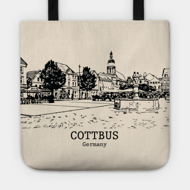 Cottbus - Germany Tote by Lakeric