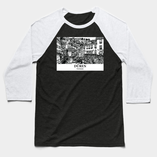 Dueren - Germany Baseball T-Shirt by Lakeric