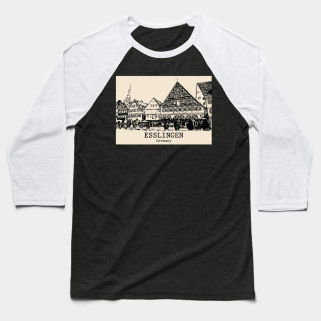 Esslingen - Germany Baseball T-Shirt by Lakeric