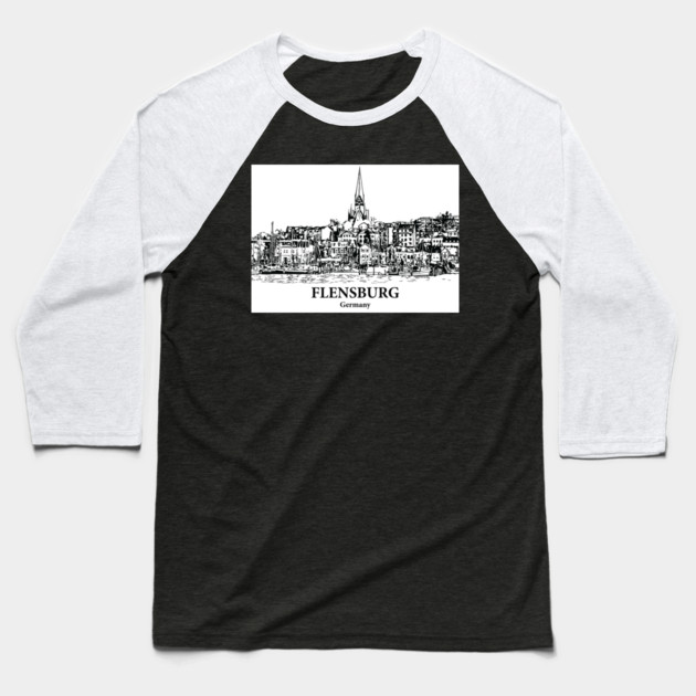 Flensburg - Germany Baseball T-Shirt by Lakeric