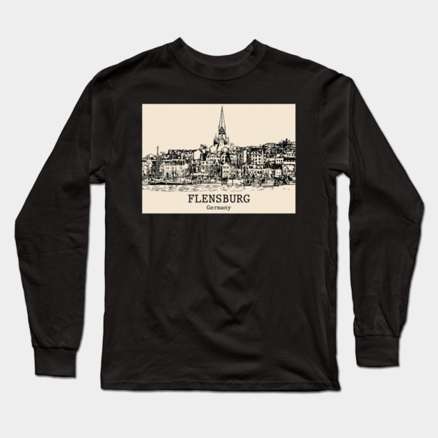 Flensburg - Germany Long Sleeve T-Shirt by Lakeric