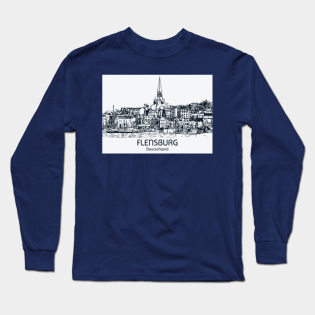 Flensburg - Deutschland Long Sleeve T-Shirt by Lakeric