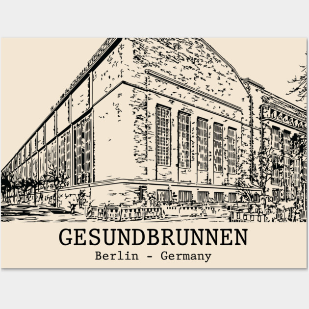 Gesundbrunnen - Germany Wall Art by Lakeric