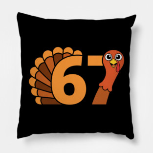 67 Thanksgiving Funny Turkey Pillow