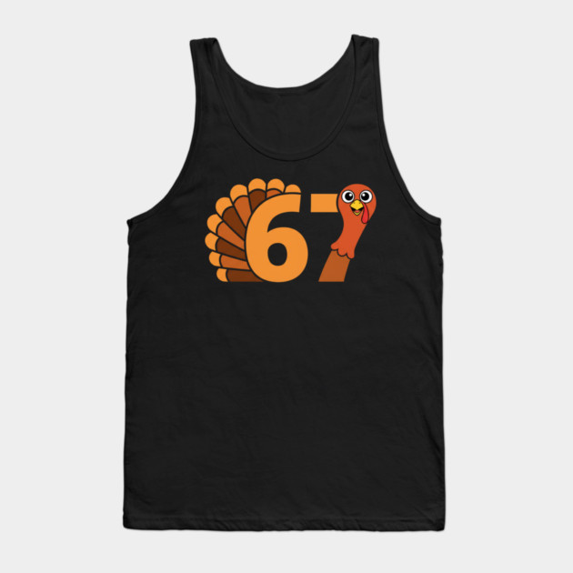 67 Thanksgiving Funny Turkey Tank Top by Creatifly Graphic Tees