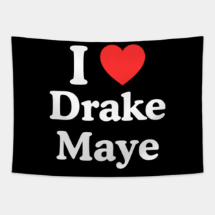 I Love Drake Maye Tapestry
