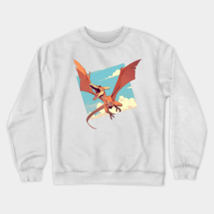 pterodactyl Crewneck Sweatshirt