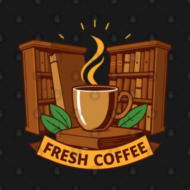 Old Libraries Fresh Coffee books by SR8891