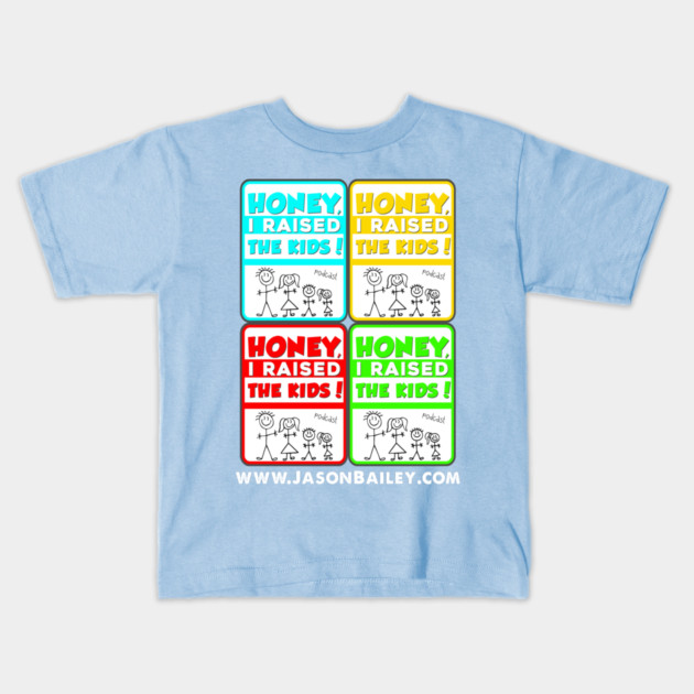 Honey, I Raised The Kids Podcast Warhol Design Kids T-Shirt by BPX (Bailey Podcast XChange) Merch