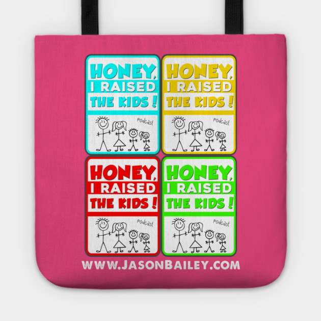 Honey, I Raised The Kids Podcast Warhol Design Tote by BPX (Bailey Podcast XChange) Merch