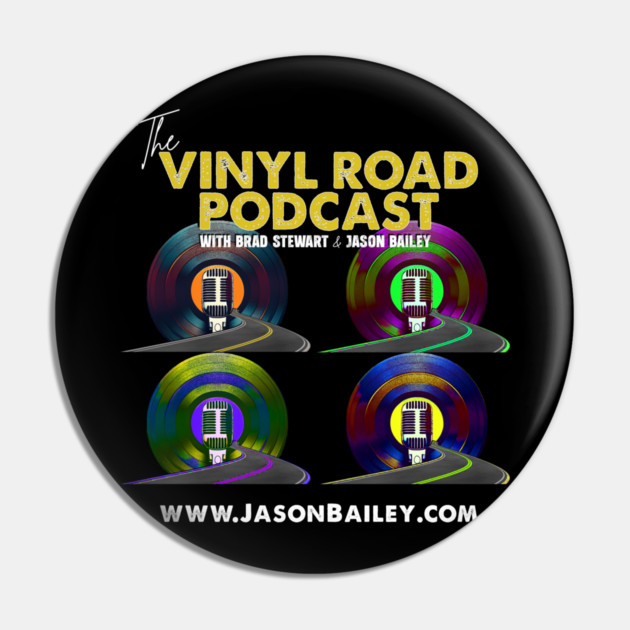 The Vinyl Road Podcast Warhol Design Pin by BPX (Bailey Podcast XChange) Merch