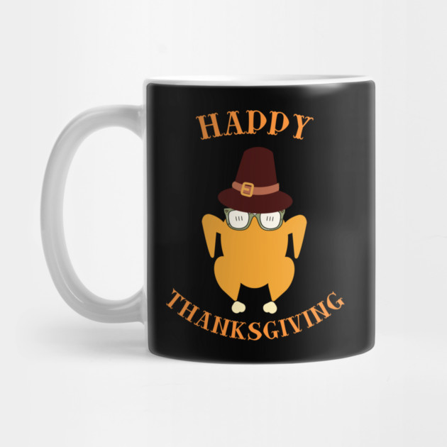 Happy Thanksgiving Turkey Butt - Funny Pilgrim Hat Turkey by Creatifly Graphic Tees