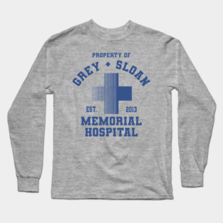 Property of Grey + Sloan Memorial Hospital Long Sleeve T-Shirt