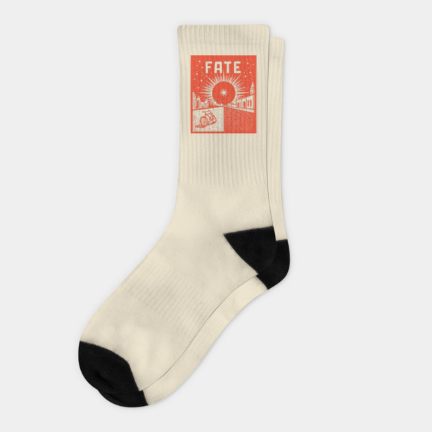 Fate Propaganda Poster Vintage WPA Style Art Socks by TuncGK
