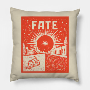 Fate Propaganda Poster Vintage WPA Style Art Pillow